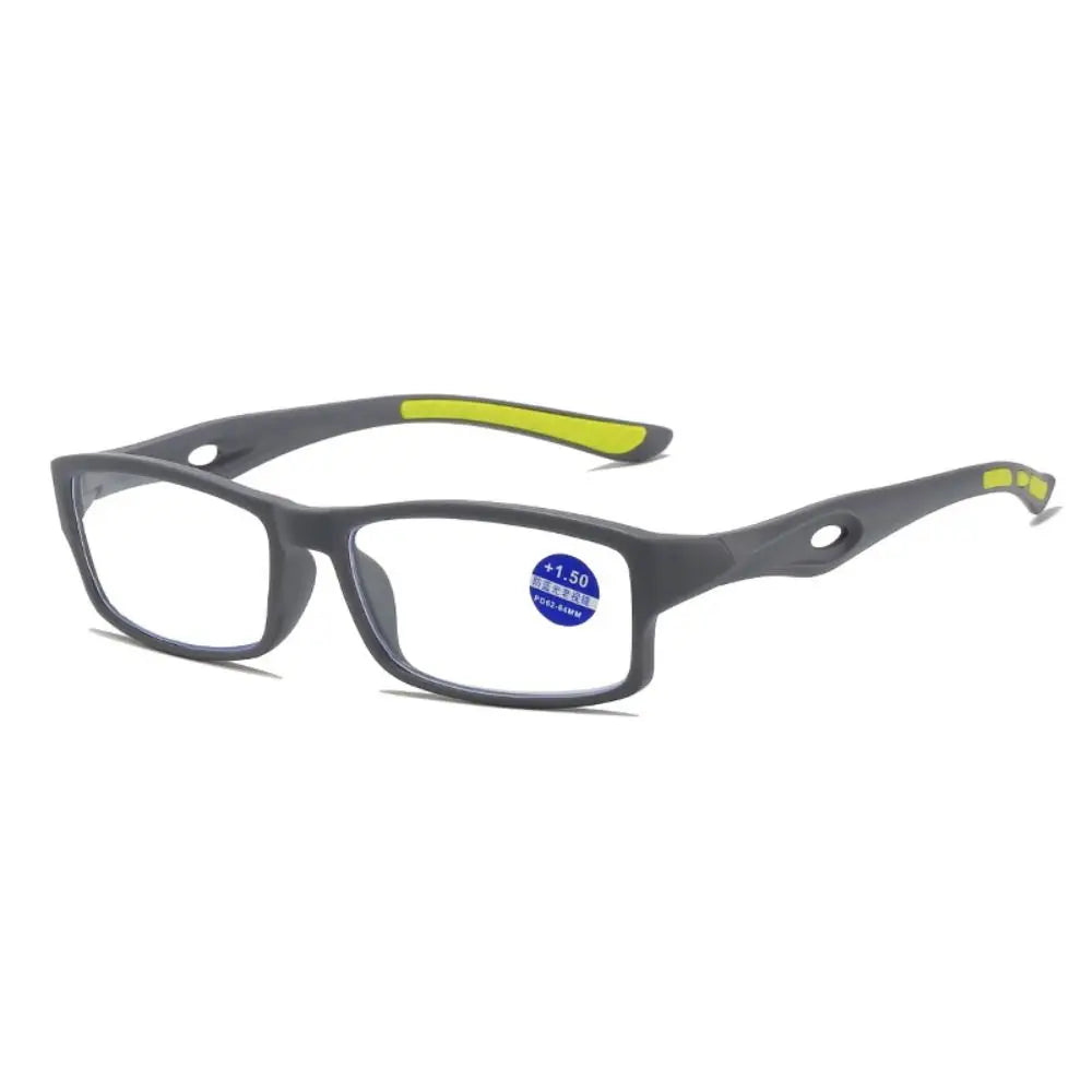 Sport Anti-Blue Light Reading Glasses With Ultralight Rectangle Frame