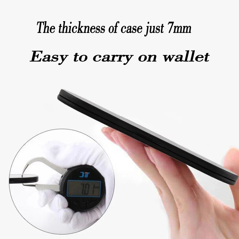 Ultra-Thin Round Reading Glasses With Magnetic Case