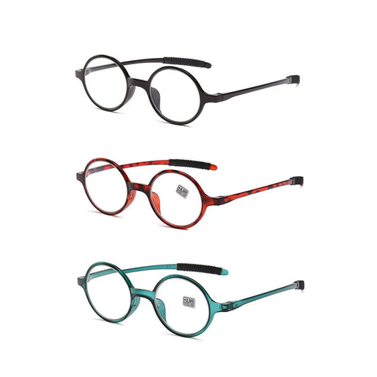 Ultralight Round Reading Glasses With Clear Polycarbonate Lenses