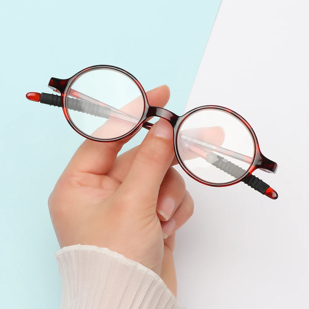 Ultralight Round Reading Glasses With Clear Polycarbonate Lenses