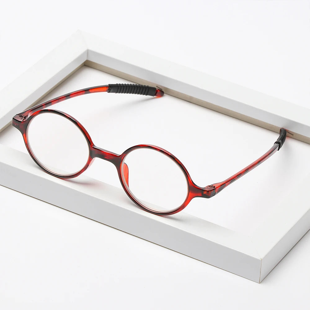 Ultralight Round Reading Glasses With Clear Polycarbonate Lenses
