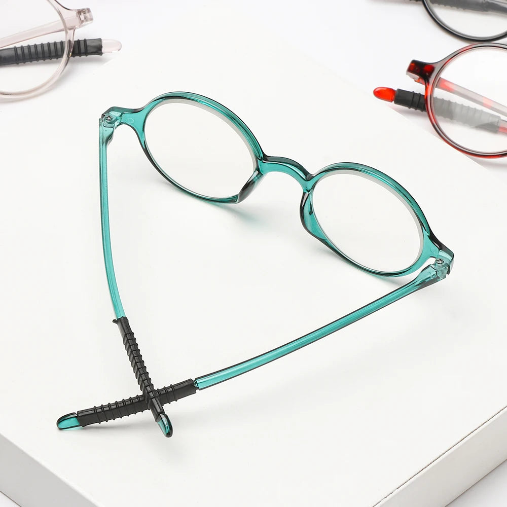 Ultralight Round Reading Glasses With Clear Polycarbonate Lenses