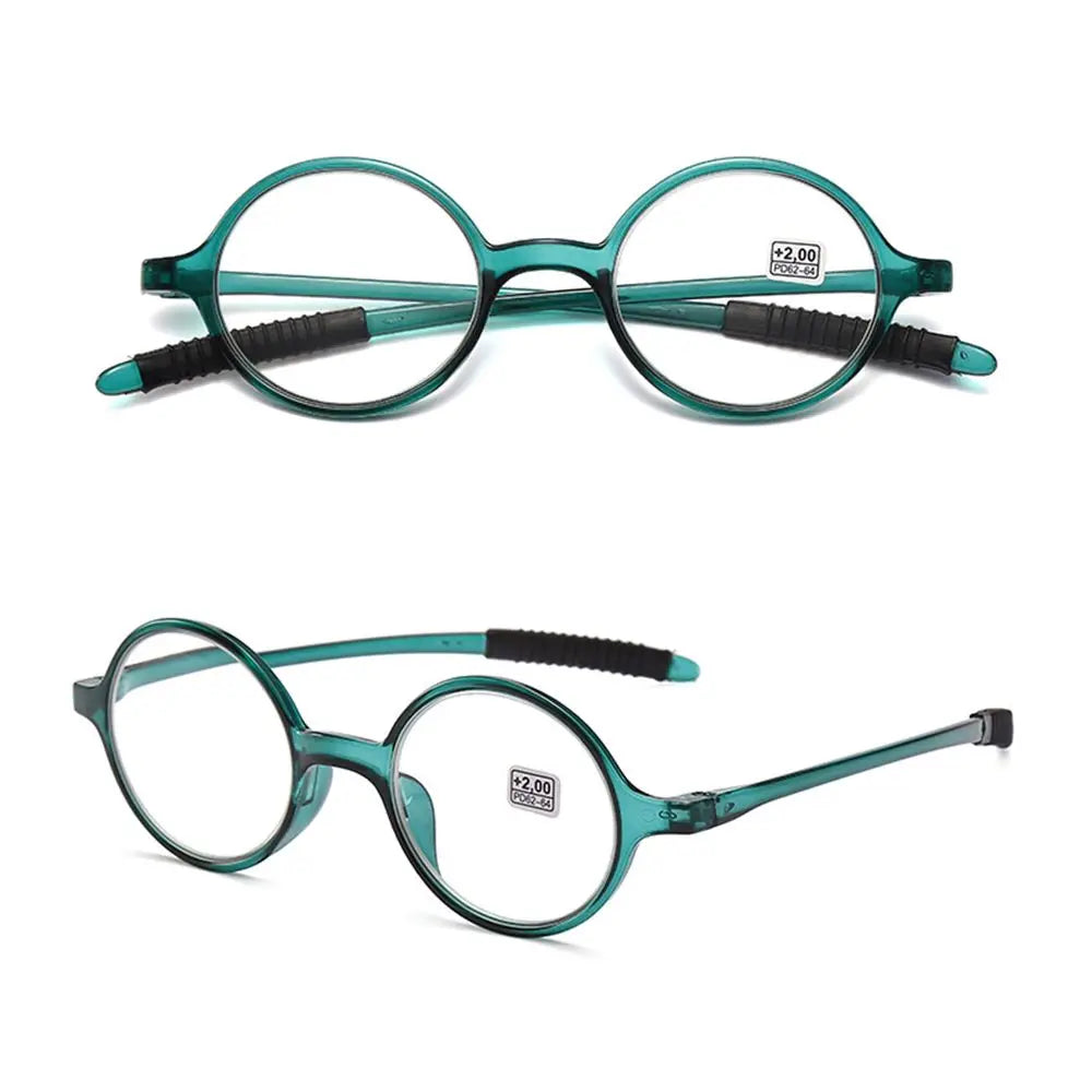 Ultralight Round Reading Glasses With Clear Polycarbonate Lenses