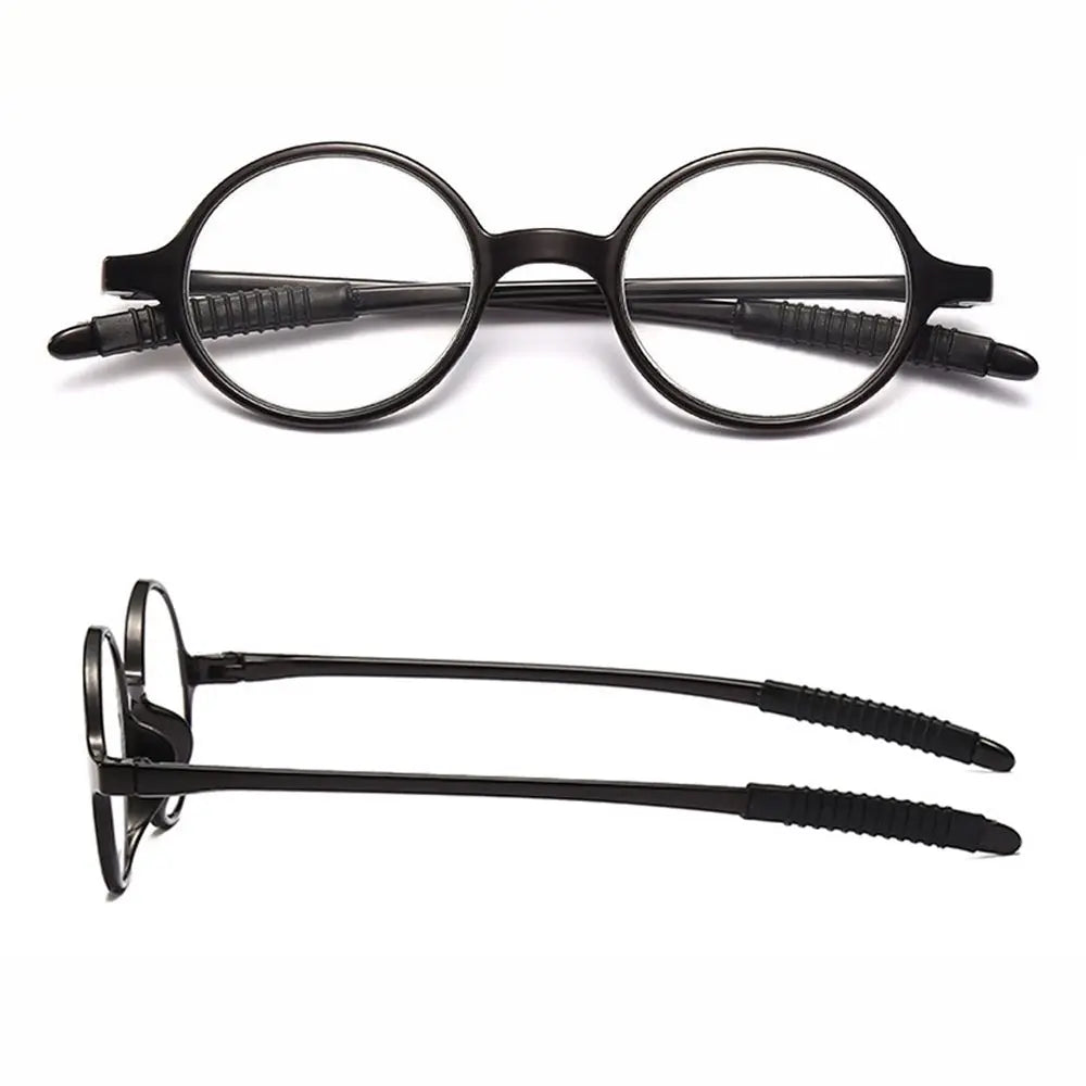 Ultralight Round Reading Glasses With Clear Polycarbonate Lenses