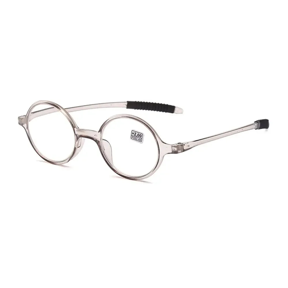 Ultralight Round Reading Glasses With Clear Polycarbonate Lenses