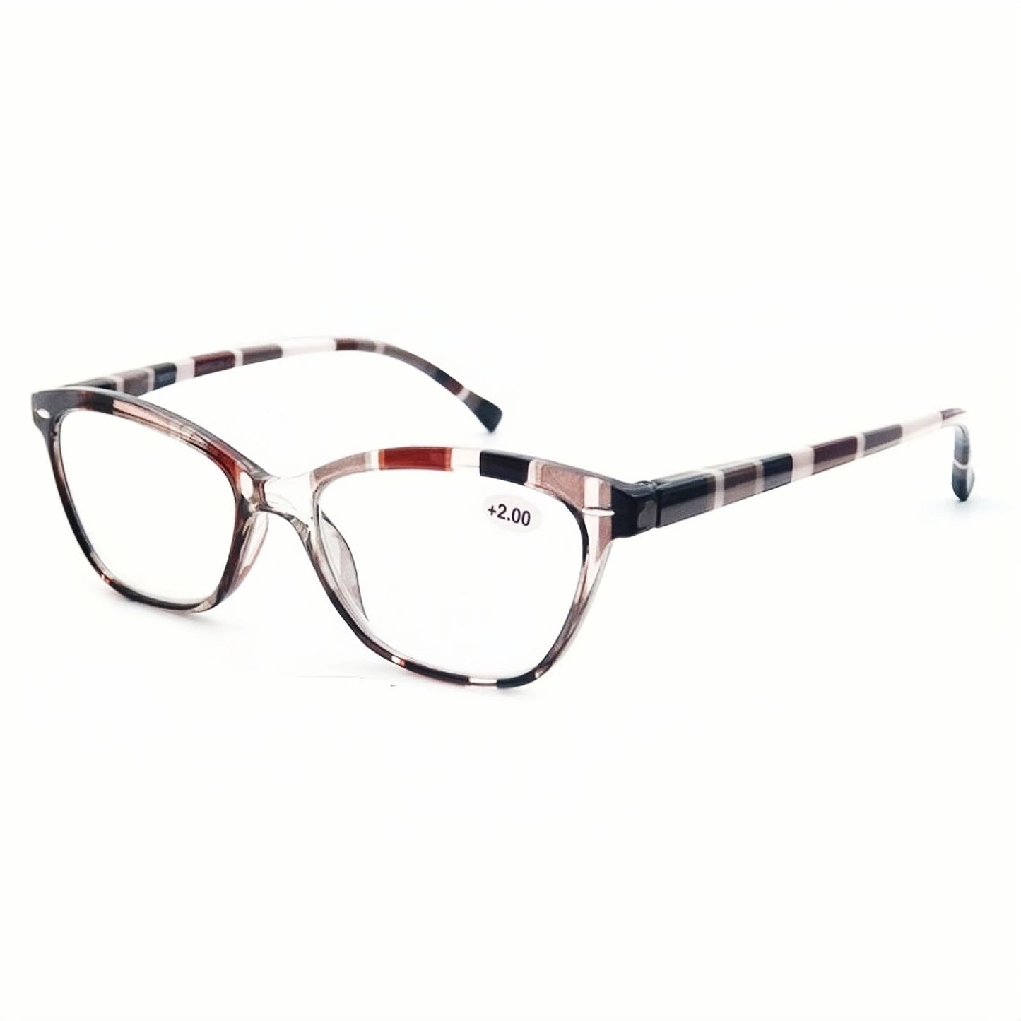 Women's Cat Eye Reading Glasses With Blue Light Resistant Lenses