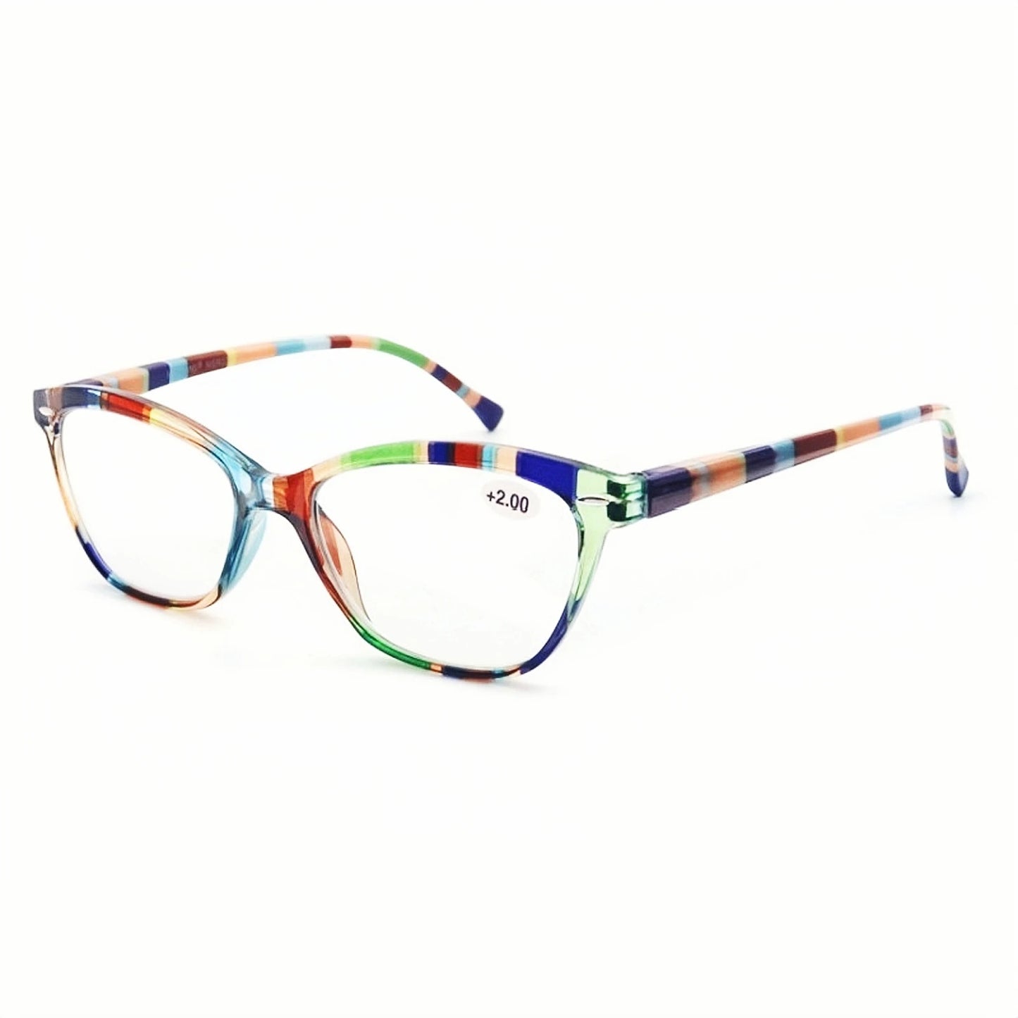 Women's Cat Eye Reading Glasses With Blue Light Resistant Lenses