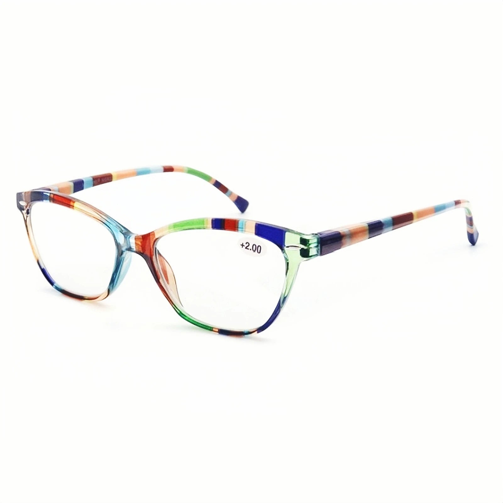 Women's Cat Eye Reading Glasses With Blue Light Resistant Lenses