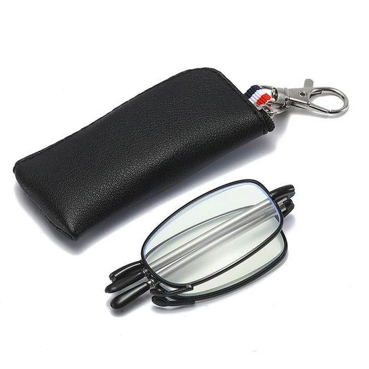 Portable Folding Reading Glasses  - With Storage Bag